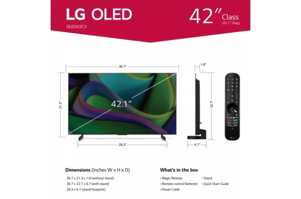 LG 42 Inch OLED TV C3PUA - Image 5