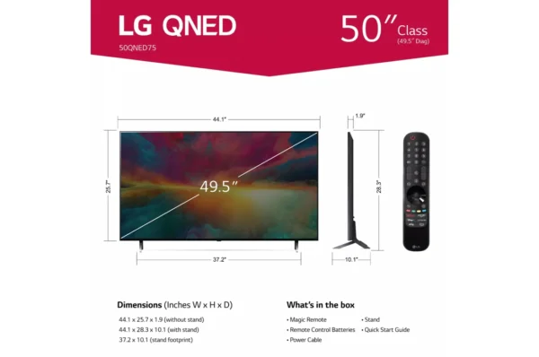 LG 50 Inch QNED TV QNED75URA - Image 4