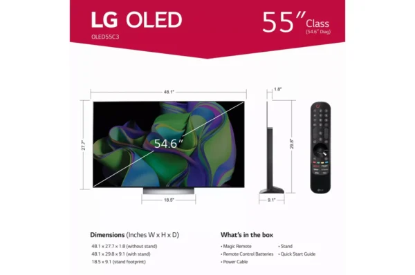 LG 55 Inch OLED TV C3PUA - Image 5